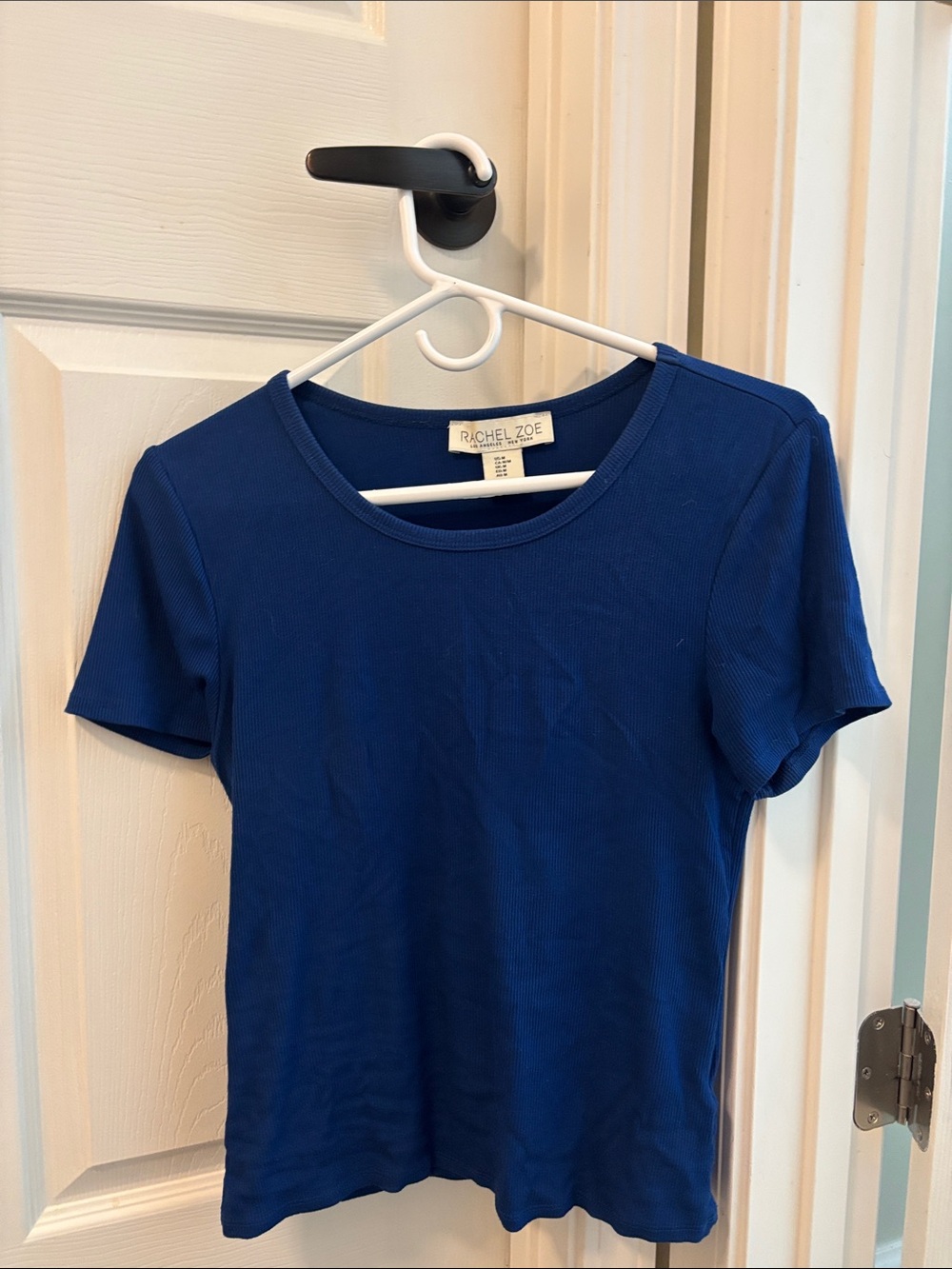 Rachel Zoe Short Sleeve Crewneck Top in Royal Blue